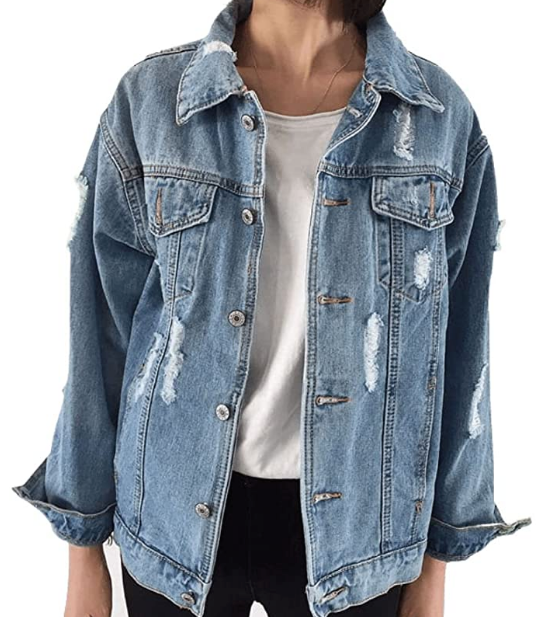 Personalized Distressed Denim Jacket - LE EL New York