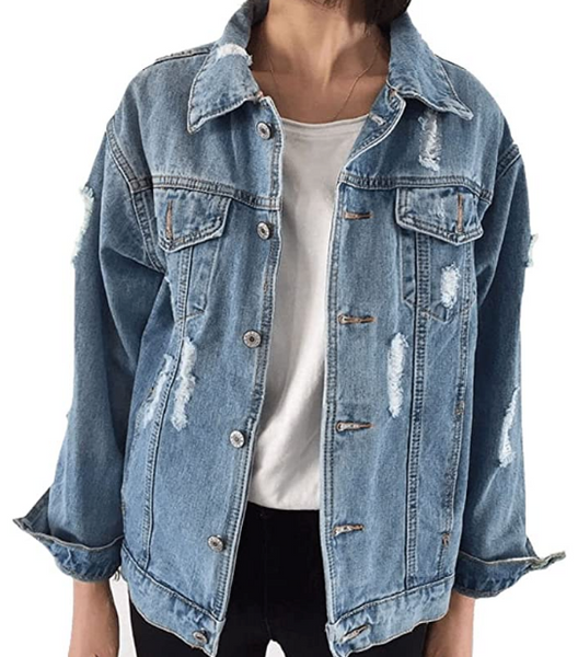 Personalized Distressed Denim Jacket – LE EL New York
