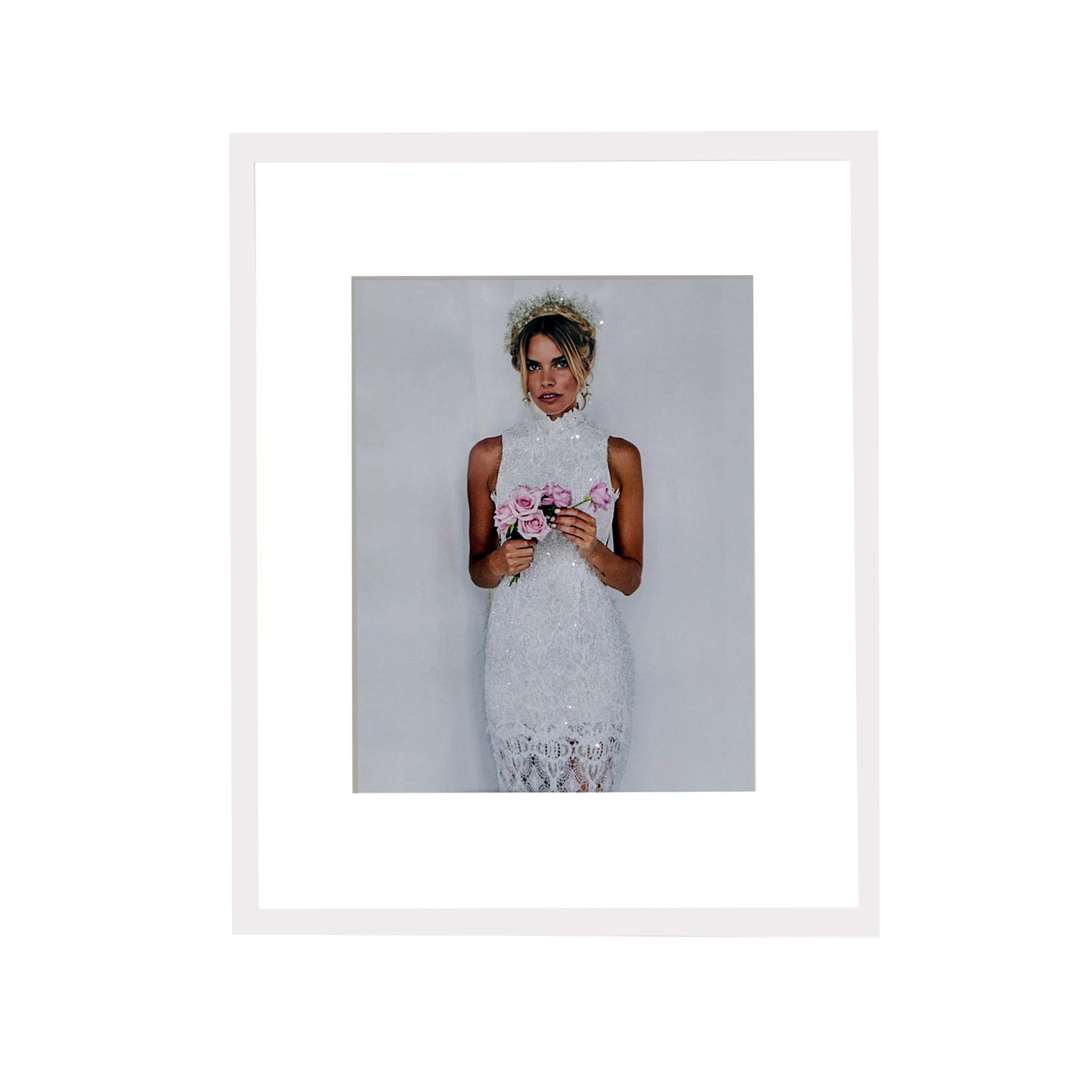 11x14 Diamond Dusted Photo - Matted Frame - LE EL New York