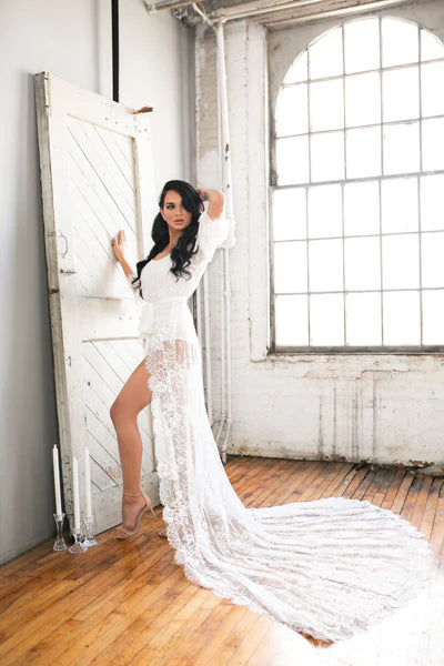 Bianca Robe for Stella Vasilantonakis + George Pagonis Bridal Registry - LE EL New York