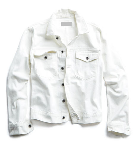 Personalized White Denim Jacket - LE EL New York